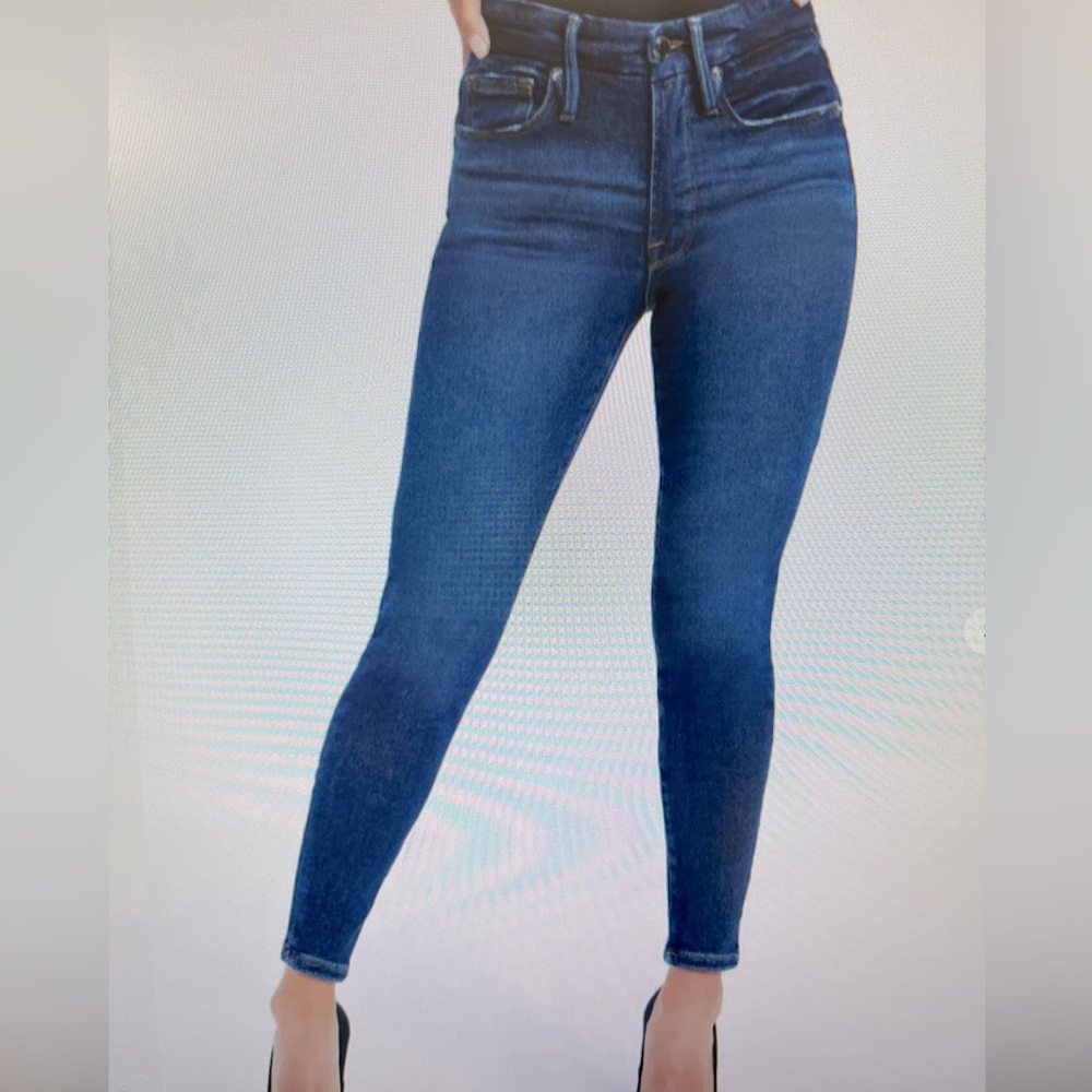 GOOD AMERICAN Designer Good Petite Skinny Mid Rise Jeans Size 10/30
